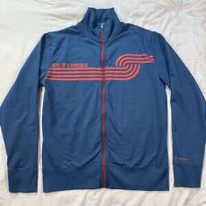 Jack & Jones blue track Jacket Full Zip Soul of‎ a Renegade Mens Jacket Sz Large